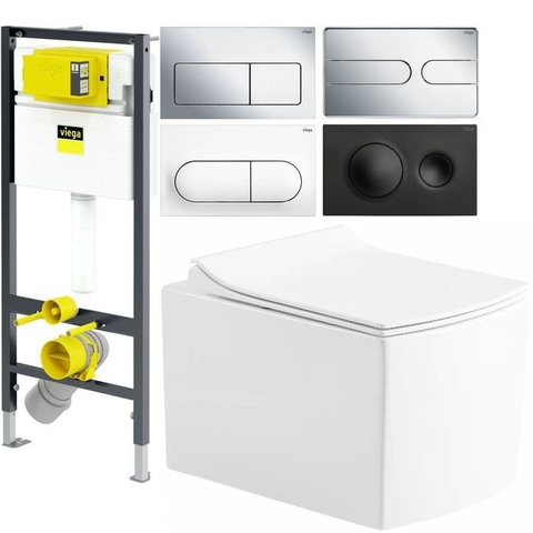 Вградено казанче Viega с конзолна тоалетна Ardenza